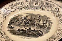 Piatto in ceramica con scene di battaglie napoleoniche - sala I
