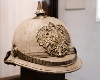 Casco da gendarme austriaco, modello fine Impero - sala III