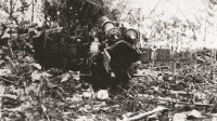 264.Affusto di cannone austriaco catturato sul Nad Logem nell'offensiva di Gorizia (2)